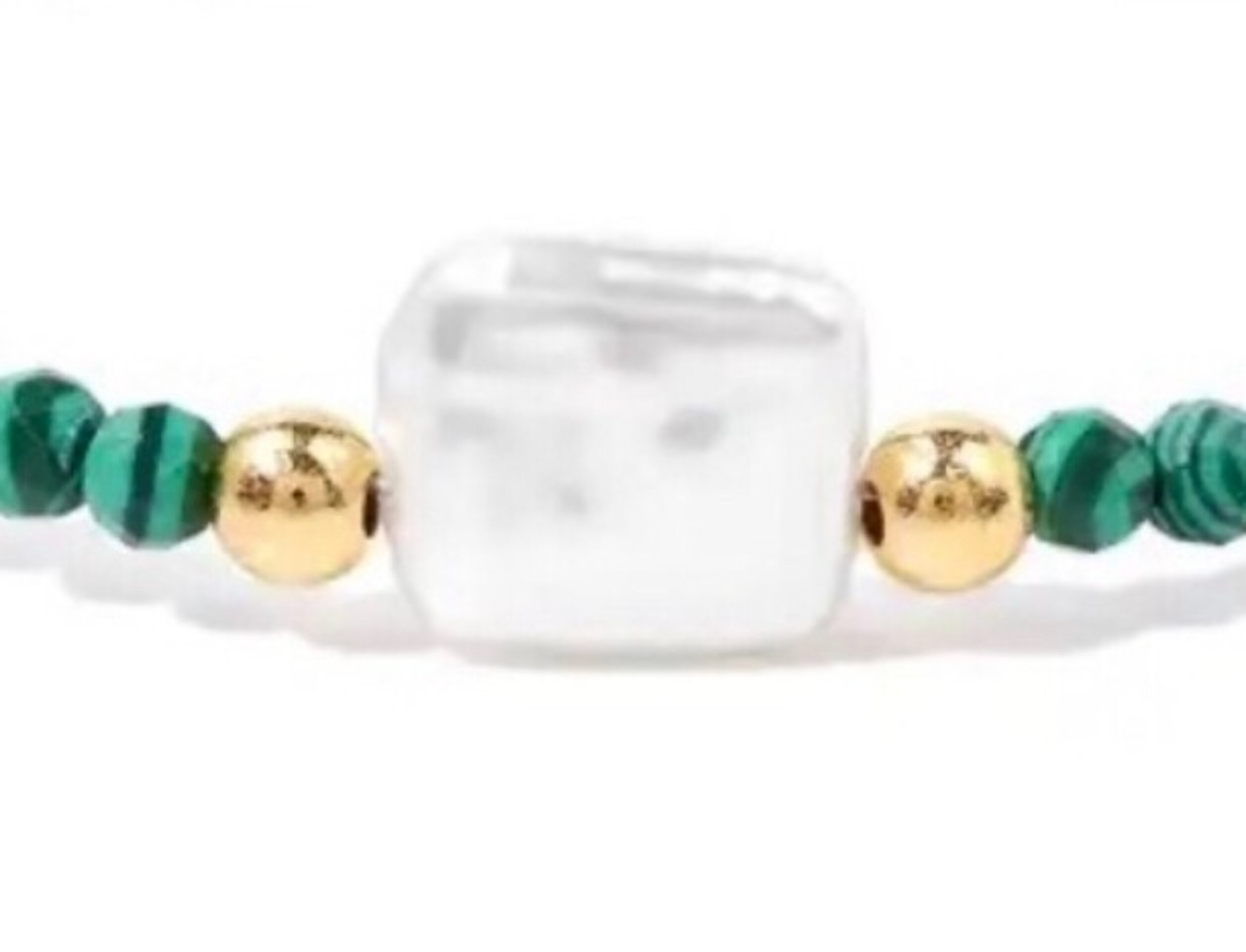 Pulsera Malaquita y Perla - 2