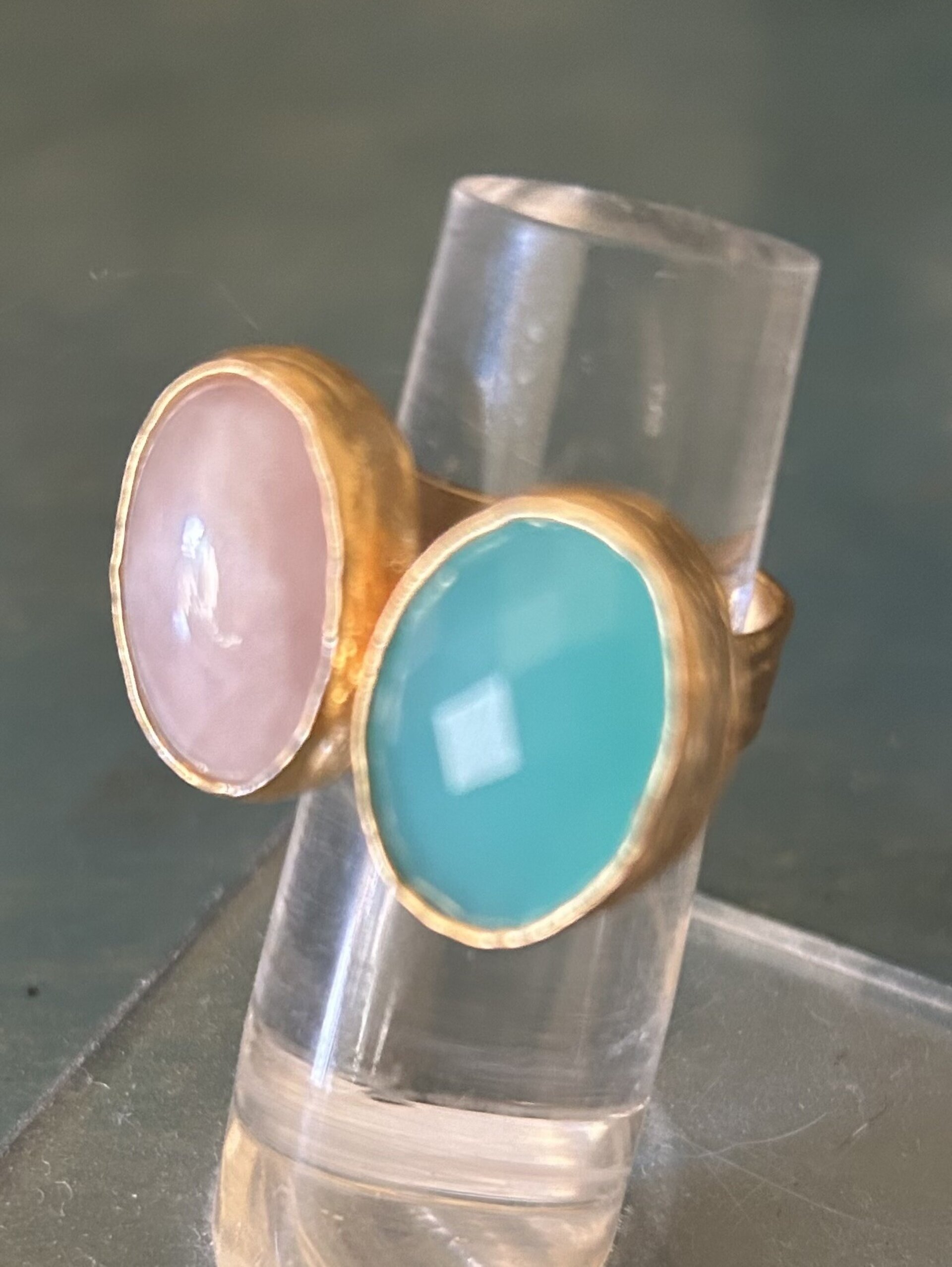 Anillo Dúo Agatas - 3