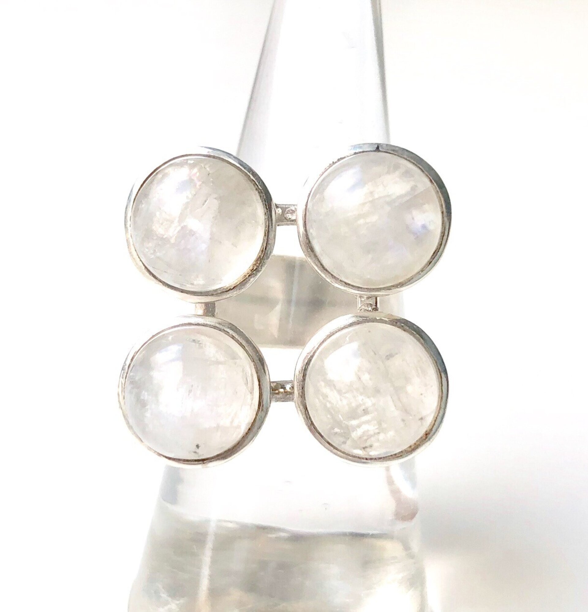 ANILLO PLATA Y PIEDRA LUNA - 2